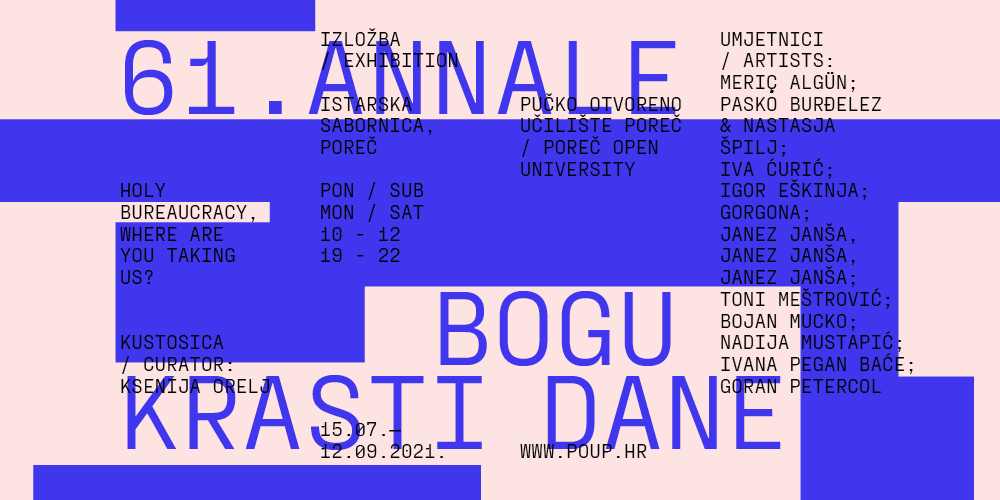 61. annale: Bogu krasti dane